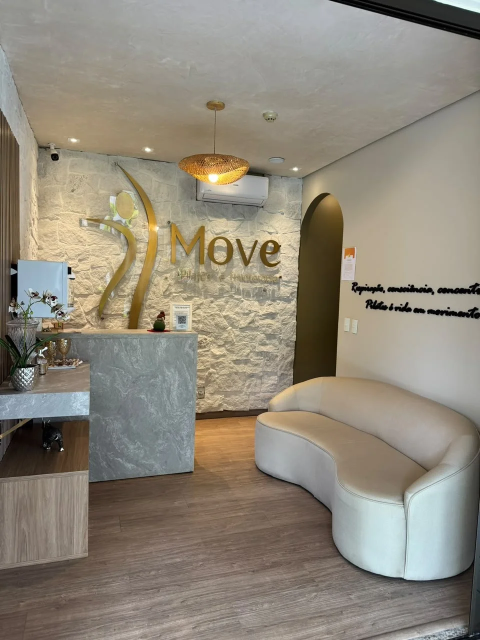 Recepção da MOVE Pilates e Fisioterapia